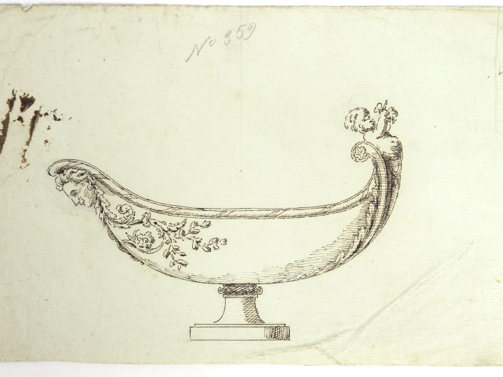 Ecoles françaises début XIXème « Projets de saucières » Ensemble de 12