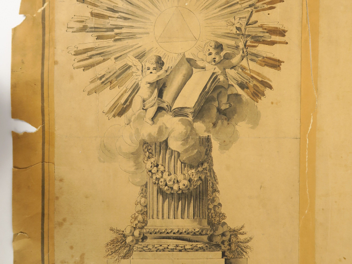 Antoine BOULLIER, reçu maître orfèvre en 1775 : « Projets » Ensemble d