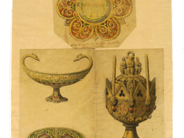 Lot comprenant :   - TRIOULLIER, orfèvre des chapelles impériales « Pr