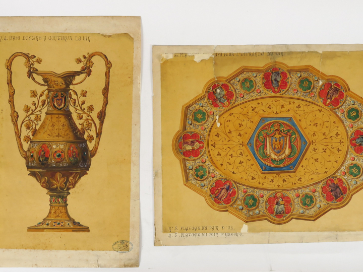 TRIOULLIER orfèvre, « Projet pour un vase destiné à contenir le vin et