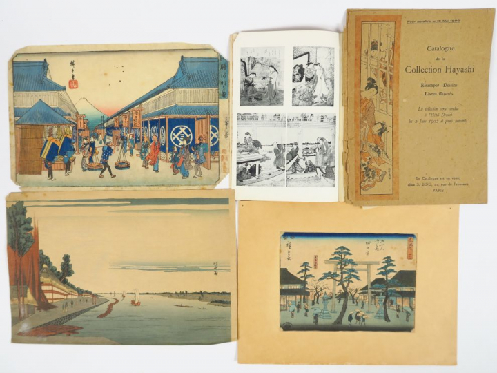 Lot d'estampes japonaises