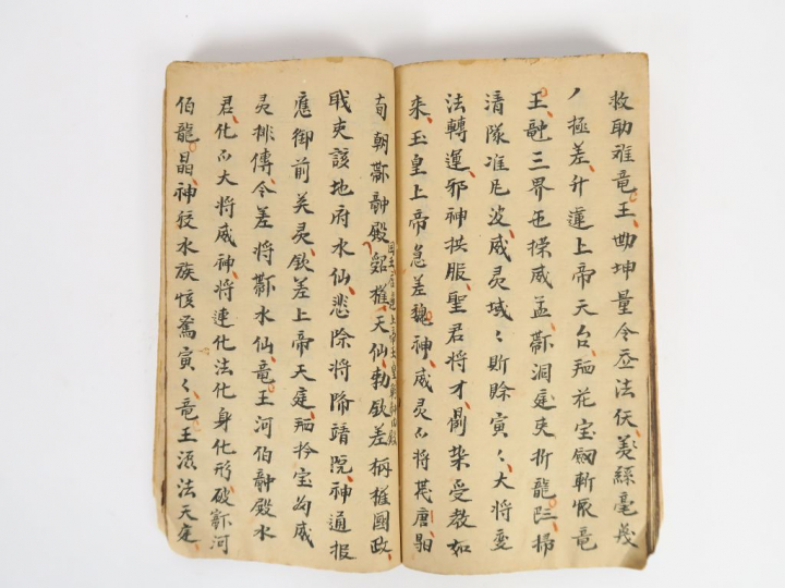 Livre taoïste illustrant des chasses au démon.  XIXème