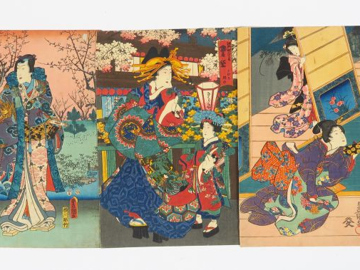 Lot d'estampes japonaises