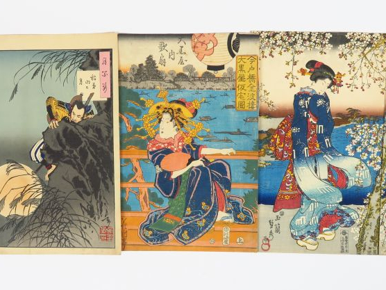 Lot d'estampes japonaises
