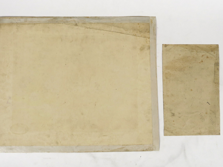 TRIOULLIER, orfèvre « Projet pour des burettes et leur plateau » Deux 