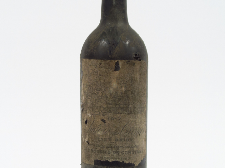 1 BOUTEILLE CHÂTEAU DES CARMES HAUT BRION GRAVES - 1917 - BEP/CAPS CIR