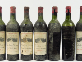 Vente aux enchères 7 BOUTEILLES CHÂTEAU CANON 1er GCC ST EMILION - 1952 - 1 HEP-MEP/2 MEP