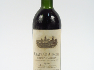Vente aux enchères 1 BOUTEILLE CHÂTEAU AUSONE ST EMILION - 1954 - LB/BTLS