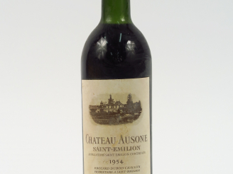 Vente aux enchères 1 BOUTEILLE CHÂTEAU AUSONE ST EMILION - 1954 - LB/BTLS/ETLD