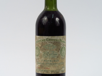 Vente aux enchères 1 BOUTEILLE CHÂTEAU CHEVAL BLANC 1er GCC ST EMILION - 1954 - LB/BOUCHO