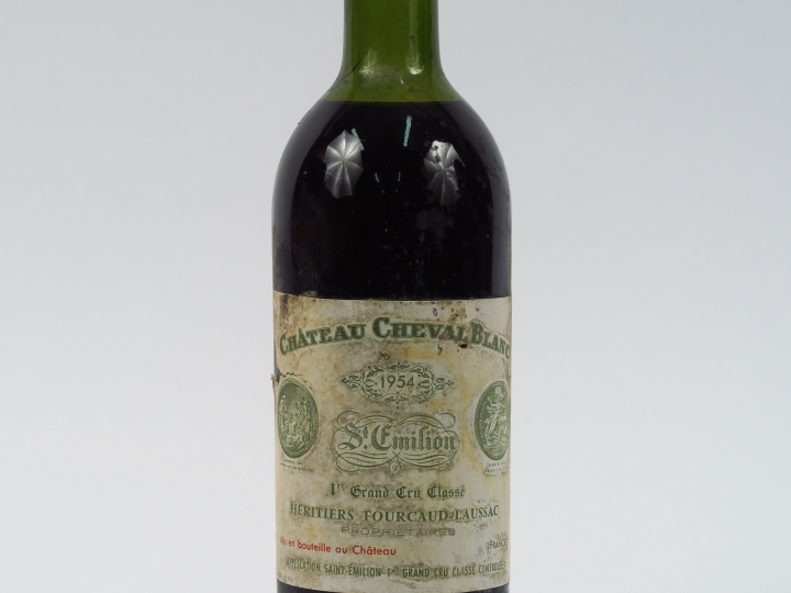 1 BOUTEILLE CHÂTEAU CHEVAL BLANC 1er GCC ST EMILION - 1954 - HEP/BOUCH