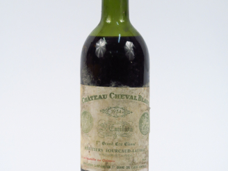 Vente aux enchères 1 BOUTEILLE CHÂTEAU CHEVAL BLANC 1er GCC ST EMILION - 1954 - MEP/EF/CA