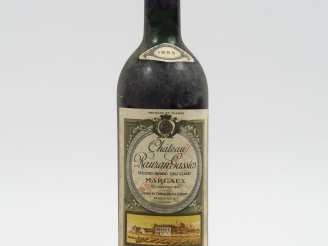 Vente aux enchères 1 BOUTEILLE CHÂTEAU RAUZAN GASSIES GCC MARGAUX - 1955 - LB/ETLA