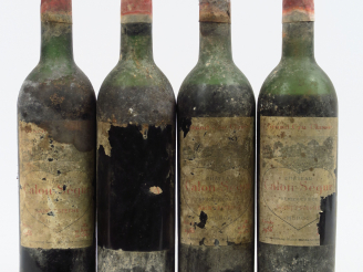 Vente aux enchères 4 BOUTEILLES CHÂTEAU CALON SEGUR GCC STE ESTEPHE - 1955 - BEP/ETA/CAPS