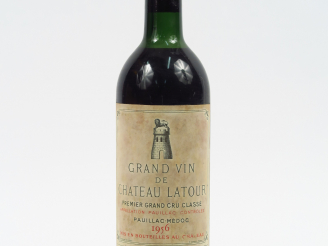 Vente aux enchères 1 BOUTEILLE CHÂTEAU LATOUR 1er GCC PAUILLAC - 1956 - LB-HEP/ELF/CAPS A