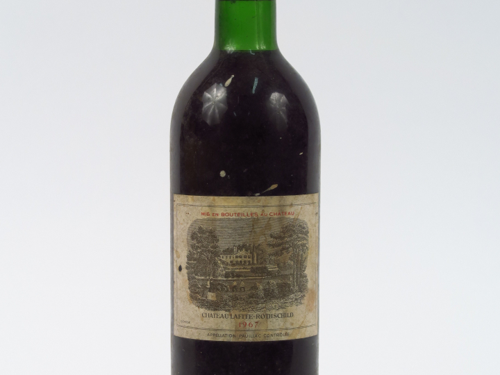 1 BOUTEILLE CHÂTEAU LAFITE ROTHSCHILD 1er GCC PAUILLAC - 1967 - BG/ETL