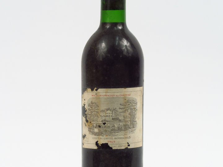 1 BOUTEILLE CHÂTEAU LAFITE ROTHSCHILD 1er GCC PAUILLAC - 1969 - BG+/EA