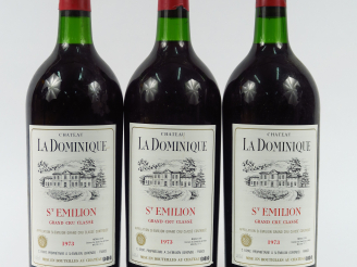 Vente aux enchères 3 MAGNUMS CHÂTEAU LA DOMINIQUE GCC ST EMILION - 1973