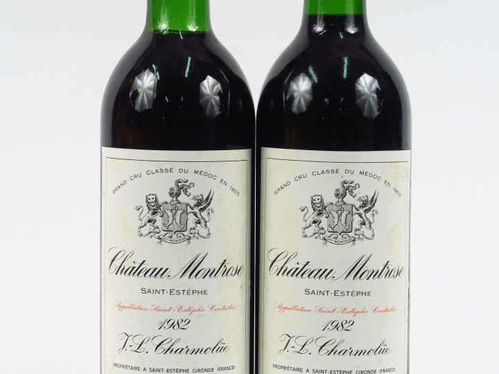 2 BOUTEILLES CHÂTEAU MONTROSE GCC ST ESTEPHE - 1982 - 1 BG