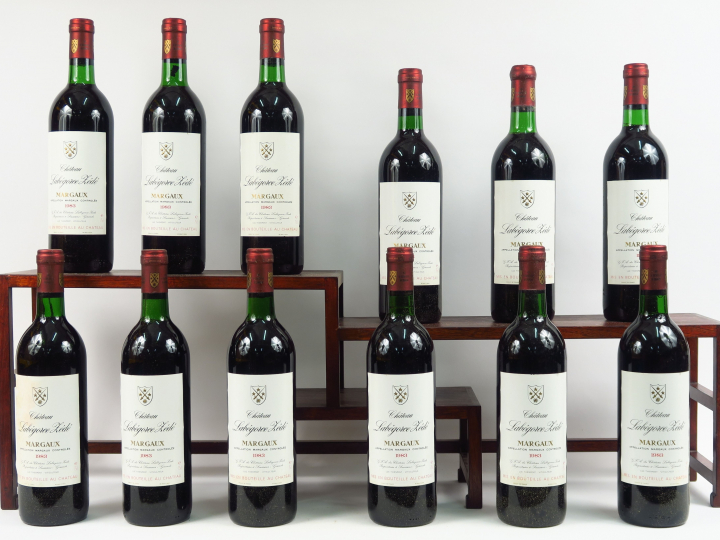 12 BOUTEILLES CHÂTEAU LABEGORCE ZEDE MARGAUX - 1983 - CBO - BG