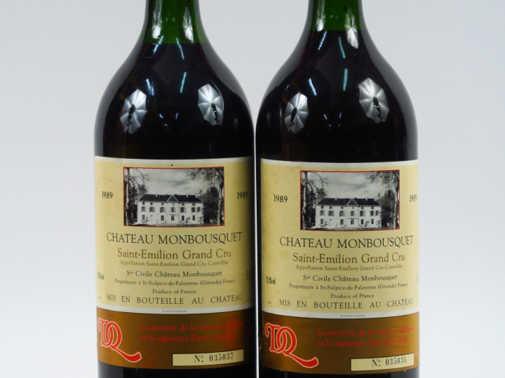 2 MAGNUMS CHÂTEAU MONBOUSQUET GC ST EMILION - 1985 - BG