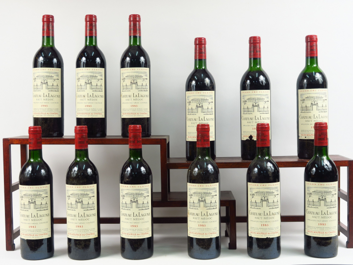 12 BOUTEILLES CHÂTEAU LA LAGUNE GCC HAUT MEDOC - 1985 - CBO - 4 BG/5 L