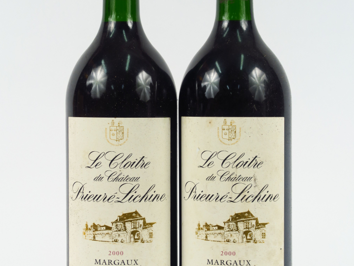 2 MAGNUMS LE CLOITRE DE PRIEURE LICHINE MARGAUX - 2000