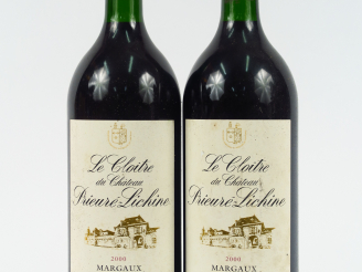 Vente aux enchères 2 MAGNUMS LE CLOITRE DE PRIEURE LICHINE MARGAUX - 2000