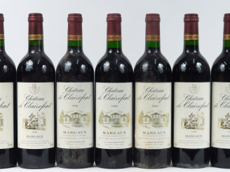 Vente aux enchères 7 BOUTEILLES CHÂTEAU DE CLAIREFONT PRIEURE LICHINE MARGAUX - 3 de 1996