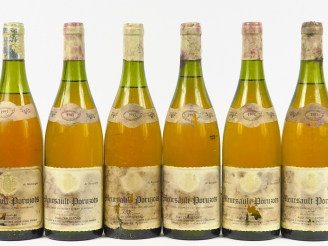 Vente aux enchères 6 BOUTEILLES MEURSAULT PORUSOTS 1er CRU A. CREUSEFOND - 1993 - 3 à 3 C