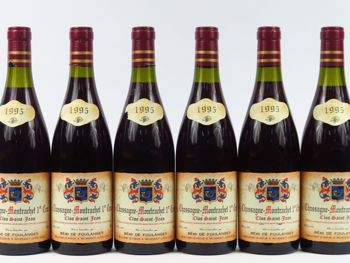 6 BOUTEILLES CHASSAGNE MONTRACHET 1er CRU 'CLOS ST JEAN' R. DE FOULANG