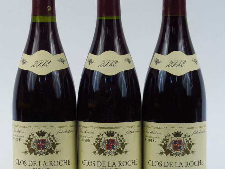 3 BOUTEILLES CLOS DE LA ROCHE GC P. LAFOREST - 2002