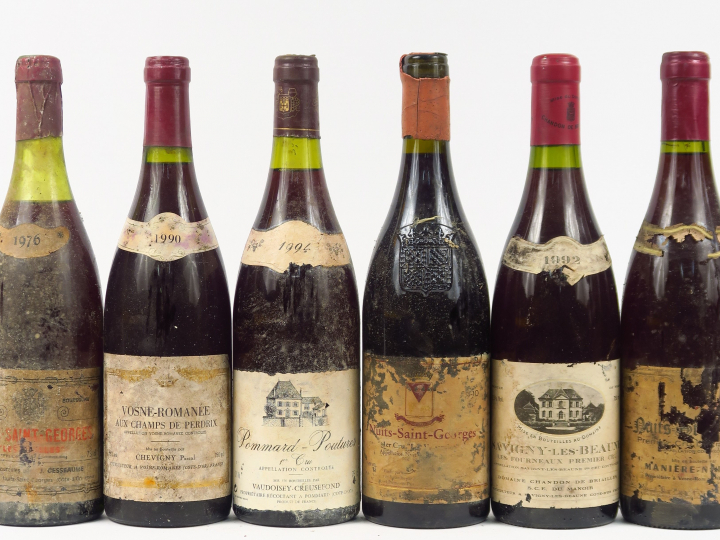 6 BOUTEILLES : 1 POMMARD POUTURES 1er CRU VAUDOISEY CREUSEFOND 1994 EL