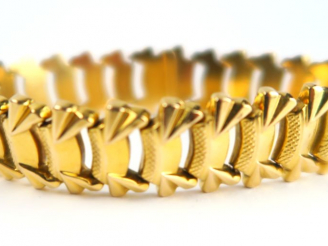 Vente aux enchères Bracelet de style Art Déco en or. Poids : 22,9 g