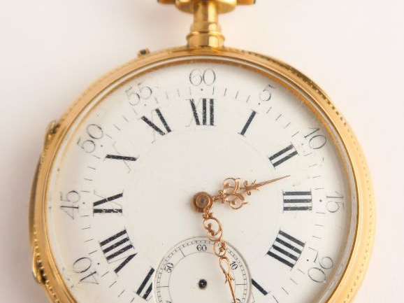 Montre de gousset en or. Poids tel : 75,2 g