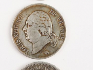 Vente aux enchères 3 pièces en argent