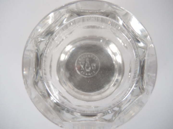 BACCARAT.  Garniture de toilette en cristal et argent, poinçon Minerve