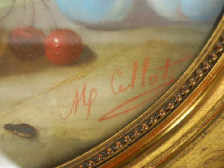 CALLOT "Nature morte aux fruits" Pastel.  Signé.  38 x 46 cm