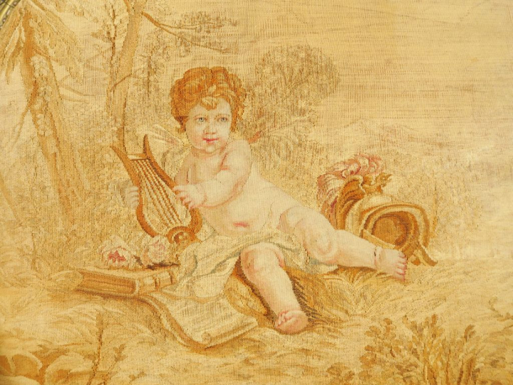 Canapé et paire de fauteuils Napoléon III de style Louis XVI en bois s