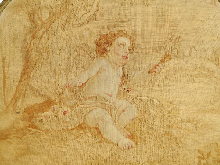 Canapé et paire de fauteuils Napoléon III de style Louis XVI en bois s