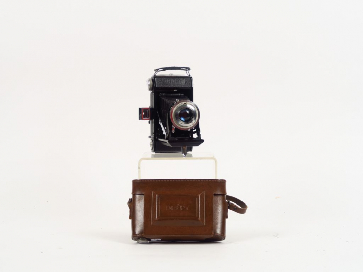 DREPY. Folding 6x9. Objectif A.PIERRAT 4,5/105. Sac TP. Bel état.