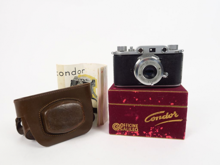 GALILEO. Condor I. Objectif Eliog 3,5/5 cm. Notice, sac TP, boite d'or