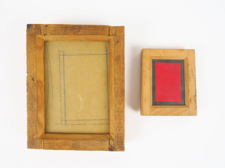 Margeur TOG 18x24. Huit boites papier Ilford entamées. Quatre boites p