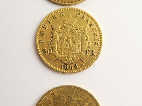 3 pièces de 20 francs or