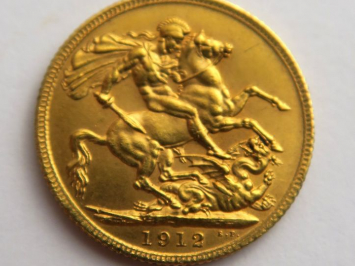 1 souverain Georges V en or. 1912