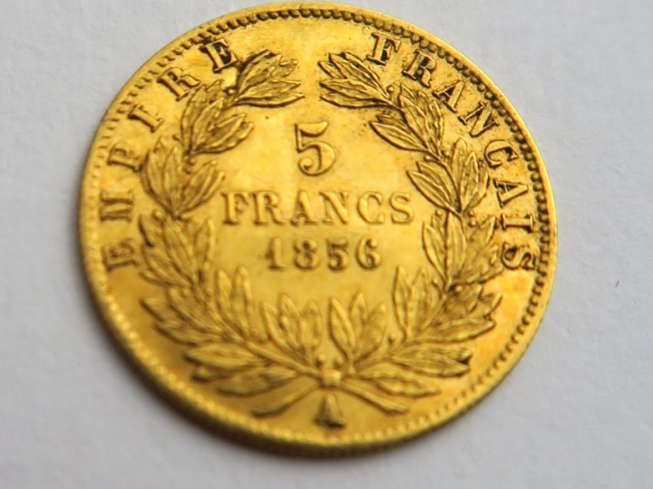 1 pièce de 5 fcs 1856 A