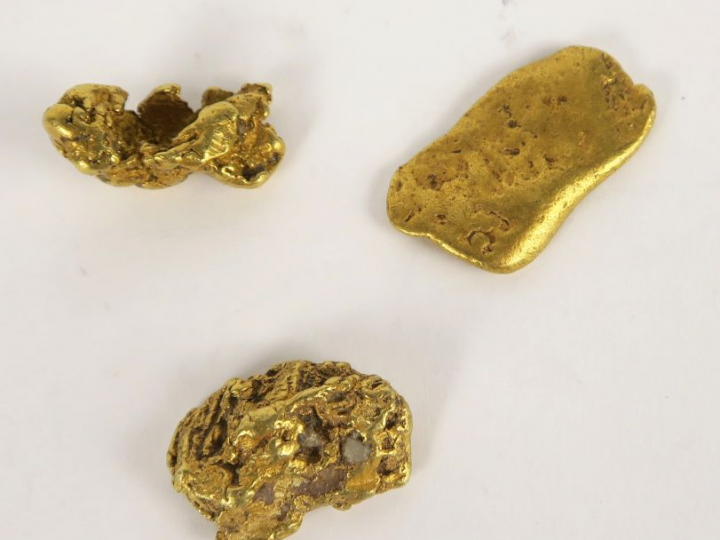 3 pépites d’or pour un poids de 35.4 g