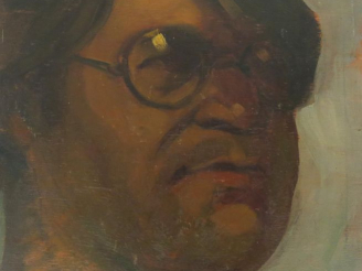Vente aux enchères SEIF WANLY "Autoportait" Huile sur panneau. Signée en bas à gauche, 26