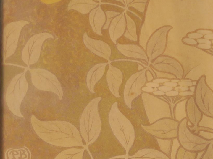 Paul BERTHON "Nymphe nue appelant un vol de colombes" Lithographie.  M