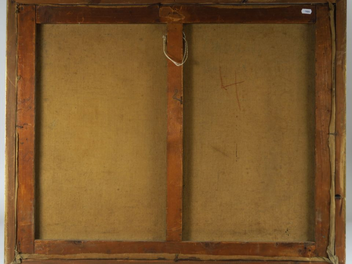 André CHAPUY. "Bords de fleuve" Huile sur toile, signée en bas à droit